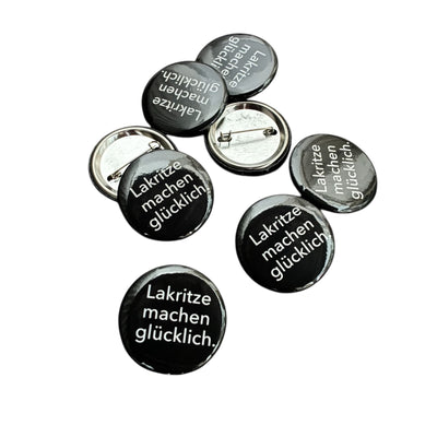 Lakritz Button, Lakritze machen glücklich