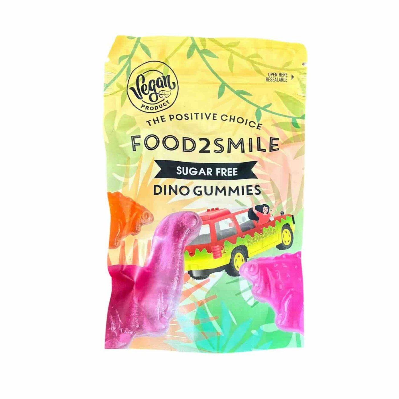 Food2smile Dino Gummies _Ihr sucht süßes Lakritz aus Holland? Hier findet Ihr leckere süße Lakritz und viele weitere Sorten. Von Süß bis Salzig, von Vegan bis Zuckerfrei. Kräftig, mild, süßlich, salzig, einfach lecker! Jetzt süßes Lakritz online bestellen in deinem Lakritz Online Shop | Dropje lekker Lakritz.