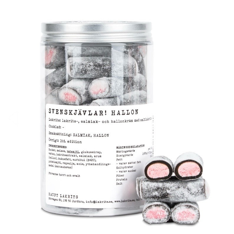 Haupt Svenskjävlar!, Extrem salzig, Himbeere, Sommeredition _Ihr sucht süßes Lakritz aus Holland? Hier findet Ihr leckere süße Lakritz und viele weitere Sorten. Von Süß bis Salzig, von Vegan bis Zuckerfrei. Kräftig, mild, süßlich, salzig, einfach lecker! Jetzt süßes Lakritz online bestellen in deinem Lakritz Online Shop | Dropje lekker Lakritz.