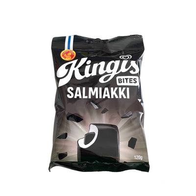 Kingis Salmiakki- Lakritze _Ihr sucht süßes Lakritz aus Holland? Hier findet Ihr leckere süße Lakritz und viele weitere Sorten. Von Süß bis Salzig, von Vegan bis Zuckerfrei. Kräftig, mild, süßlich, salzig, einfach lecker! Jetzt süßes Lakritz online bestellen in deinem Lakritz Online Shop | Dropje lekker Lakritz.