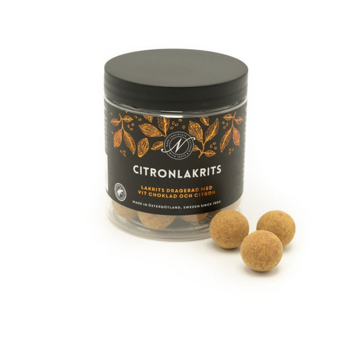 Narr Citronlakrits, Lakritz mit weißer Schokolade und Zitrone