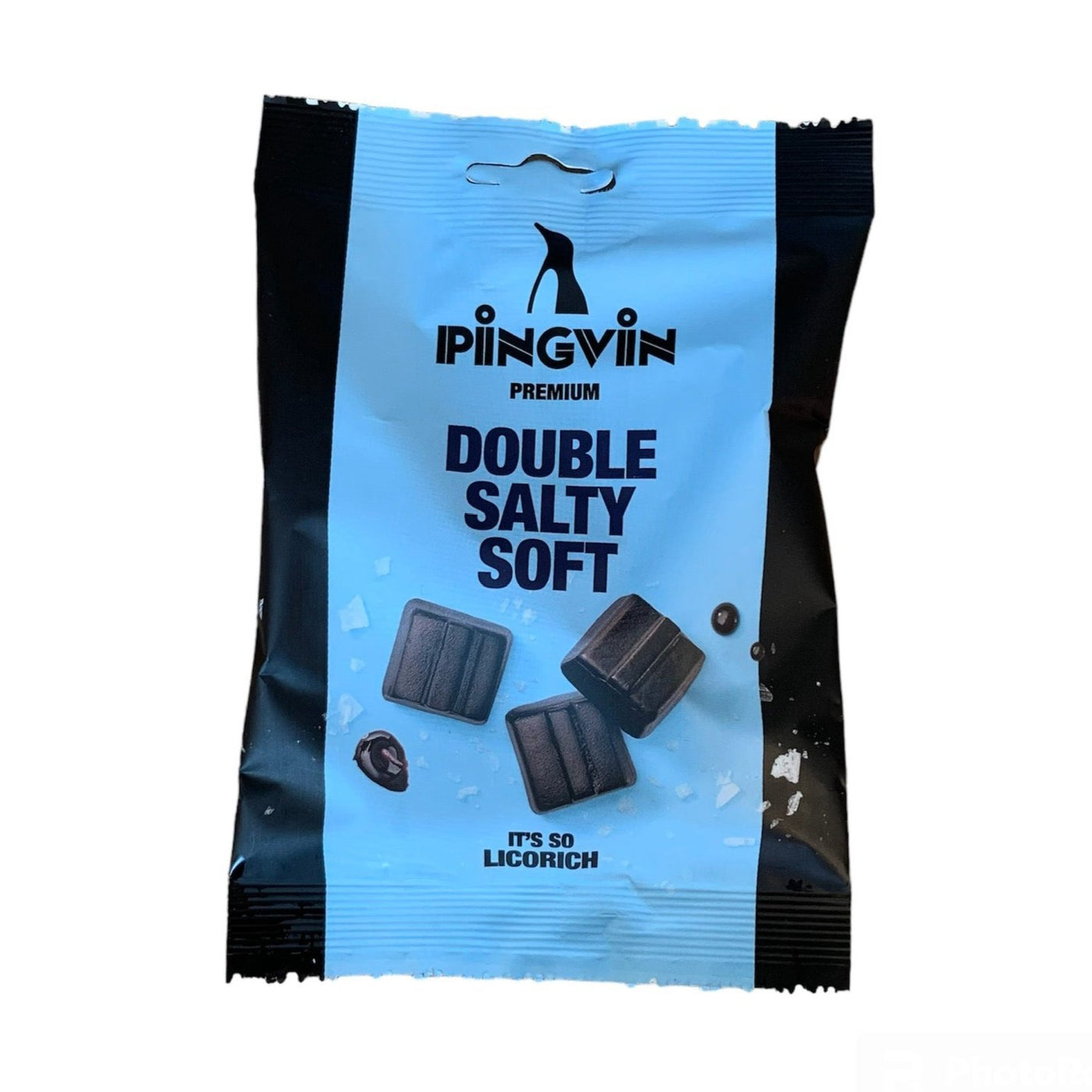 Pingvin double salty soft, tüte blau