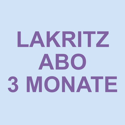 Lakritz Abo für 3 Monate – jeden Monat neue süße und salzige Lakritz-Spezialitäten entdecken.