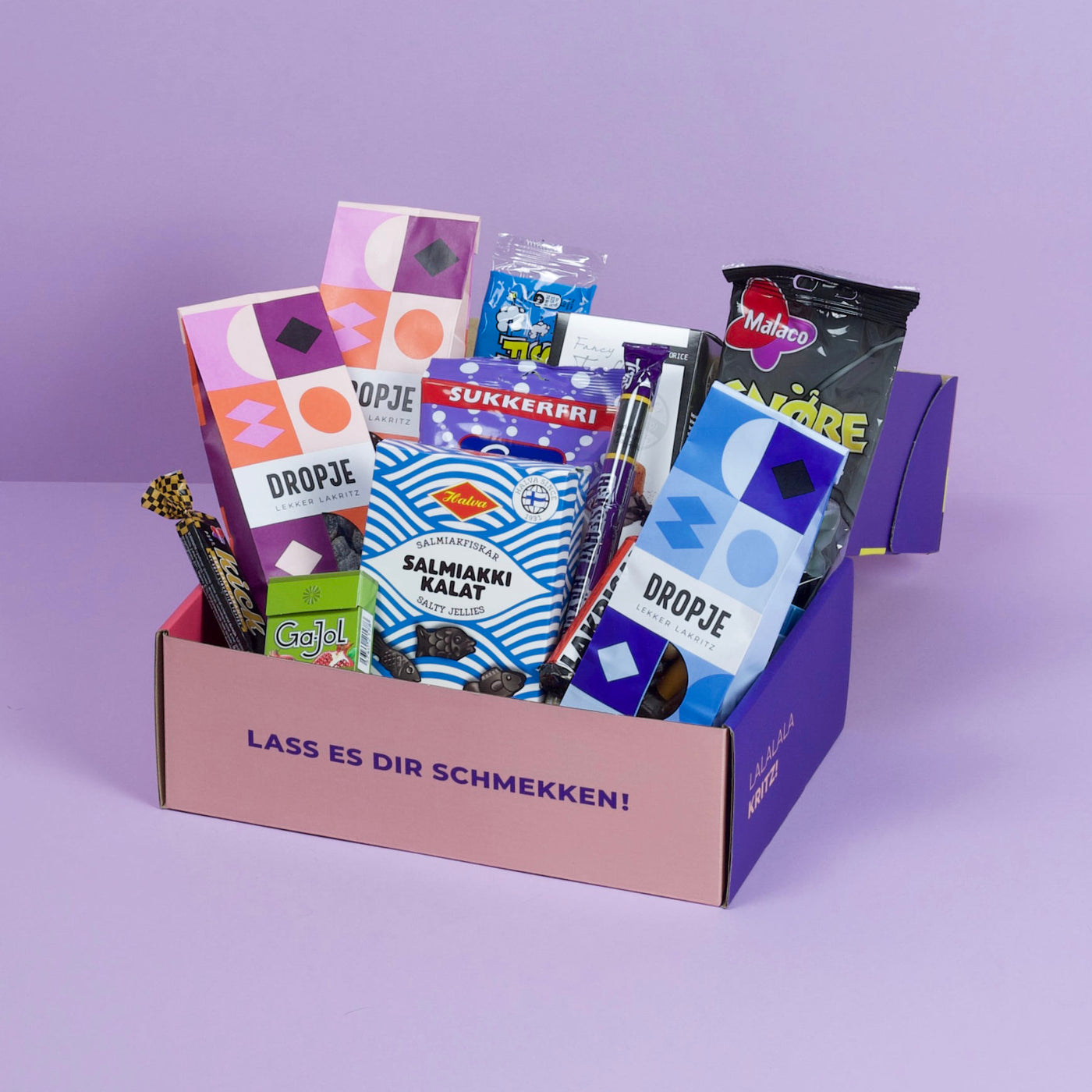 Skandinavische Lakritzbox mit 1,2 kg nordischer Lakritzmix – ideal als Geschenk für Lakritzliebhaber