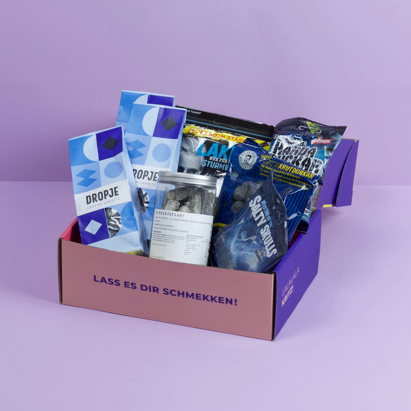 Intensive Lakritzreise mit doppelt salzigen Sorten – Geschenkbox für Erwachsene mit Geschmackskick