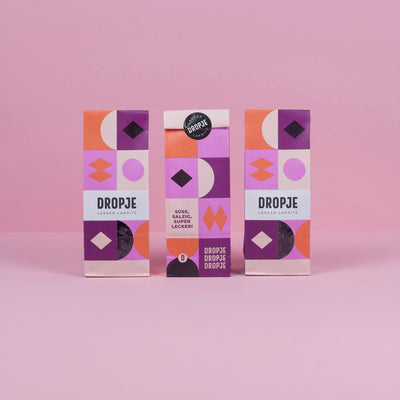 Bestseller roze Tueten Lakritz von Dropje