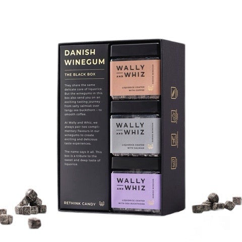 Wally and Whiz, Black Box, Lakritz Geschenkbox