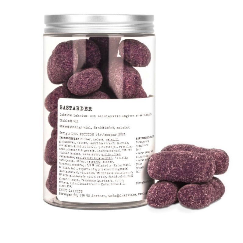 Haupt Bastarder, Schoko Lakritz, Salmiak und Veilchen _Ihr sucht süßes Lakritz aus Holland? Hier findet Ihr leckere süße Lakritz und viele weitere Sorten. Von Süß bis Salzig, von Vegan bis Zuckerfrei. Kräftig, mild, süßlich, salzig, einfach lecker! Jetzt süßes Lakritz online bestellen in deinem Lakritz Online Shop | Dropje lekker Lakritz.