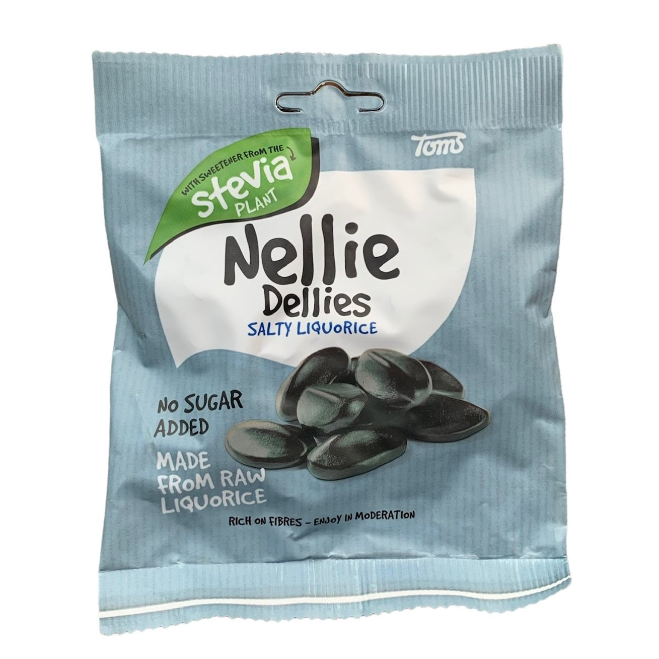 Toms Nellie Dellies, salzig blau (Zuckerfrei) _Ihr sucht süßes Lakritz aus Holland? Hier findet Ihr leckere süße Lakritz und viele weitere Sorten. Von Süß bis Salzig, von Vegan bis Zuckerfrei. Kräftig, mild, süßlich, salzig, einfach lecker! Jetzt süßes Lakritz online bestellen in deinem Lakritz Online Shop | Dropje lekker Lakritz.