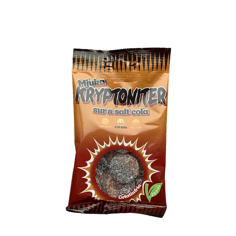 Kryptoniter sur&salt cola (braun) Lakritz _Ihr sucht süßes Lakritz aus Holland? Hier findet Ihr leckere süße Lakritz und viele weitere Sorten. Von Süß bis Salzig, von Vegan bis Zuckerfrei. Kräftig, mild, süßlich, salzig, einfach lecker! Jetzt süßes Lakritz online bestellen in deinem Lakritz Online Shop | Dropje lekker Lakritz.